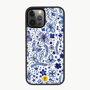 Élégance Florale Bleue
