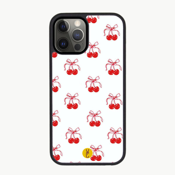 Cerises et Nœuds Rouges